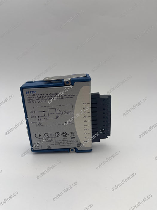 NI 9203 - 200 kS/s, ±20 mA, 8-Ch Current Input Module, Screw Terminal