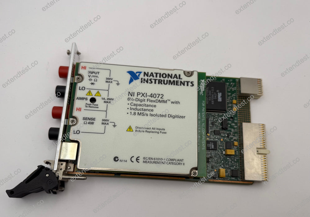PXI-4072 - 6½-Digit, ±300 V, Onboard 1.8 MS/s Isolated Digitizer, L and C Measurement Support, PXI Digital Multimeter