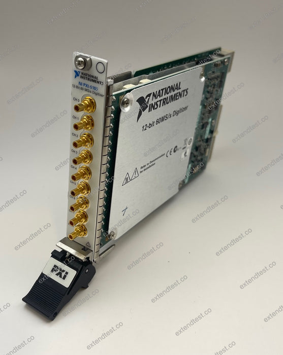 PXI-5105 - PXI Oscilloscope, 60 MHz BW, 12 bits, 60 MSPS, 8 Channel, 128 MB/ch