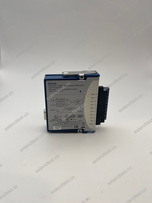 NI 9215 - ±10 V, 100 kS/s/ch, 16-Bit, Simultaneous Input, 4-Channel Voltage Input, Screw Terminal