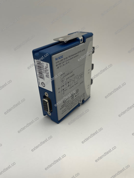 NI 9232 - 3-Ch, 102.4 kS/s/channel, ±30 V, C Series Sound and Vibration Input