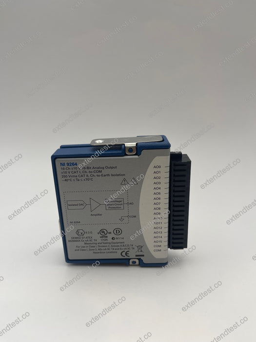 NI 9264 - 25 kS/s/ch Simultaneous, ±10 V, 16-Ch, Voltage Output Module