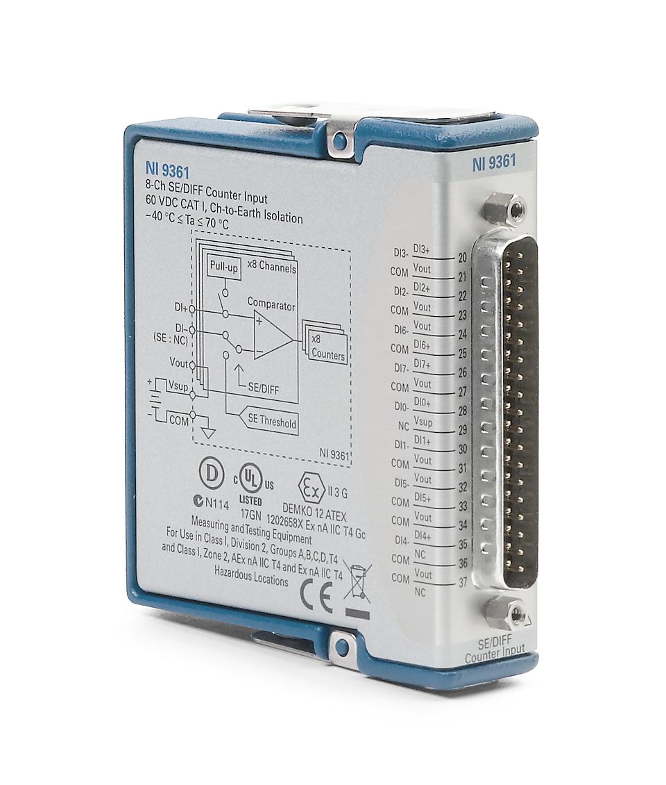 NI-9361 - 8 Input Channels, 32-Bit Resolution, C Series, Counter Input ...