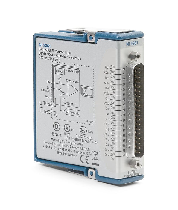 NI-9361 - 8 Input Channels, 32-Bit Resolution, C Series, Counter Input Module