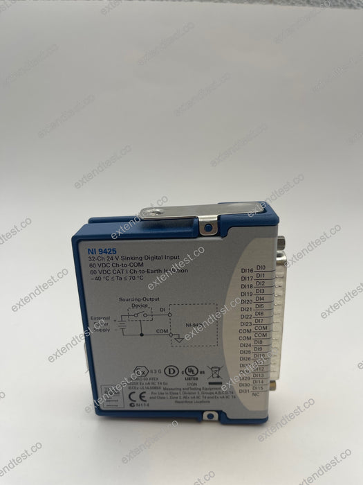 NI 9425 - 24 V, 32-Ch (Sinking Input), 7 µs C Series Digital Module, DSUB