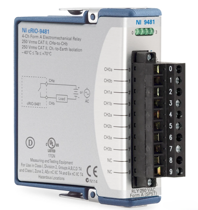 NI-9481 - 4-Channel, C Series Relay Output Module