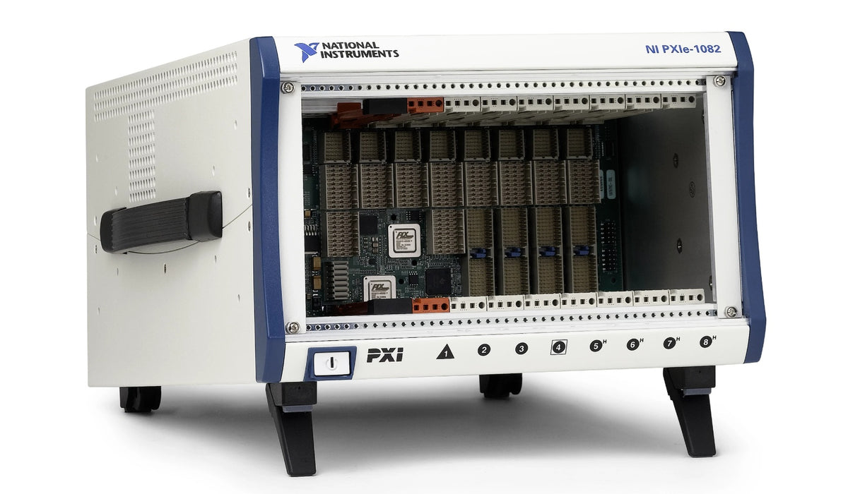 PXIe-1082 - 8-Slot (4 Hybrid Slots, 2 PXI Express Slots, 1 PXI Express System Timing Slot), Up to 8 GB/s PXI Chassis